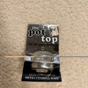 Gemco the Pot Top Replacement Percolator Glass Top For All Percolators NOS FAST